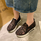 Damen Slip-On Sneakers mit funkelndem Mesh-Obermaterial und rutschfester Sohle R&B
