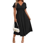 Damen lockeres Maxi-Kleid R&B