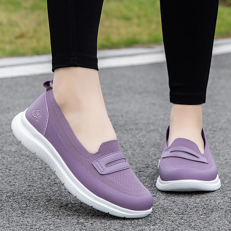 Damen Komfortable Slip-On Sneakers mit atmungsaktivem Obermaterial R&B