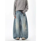Damen Weit geschnittene Jeans im Urban-Style