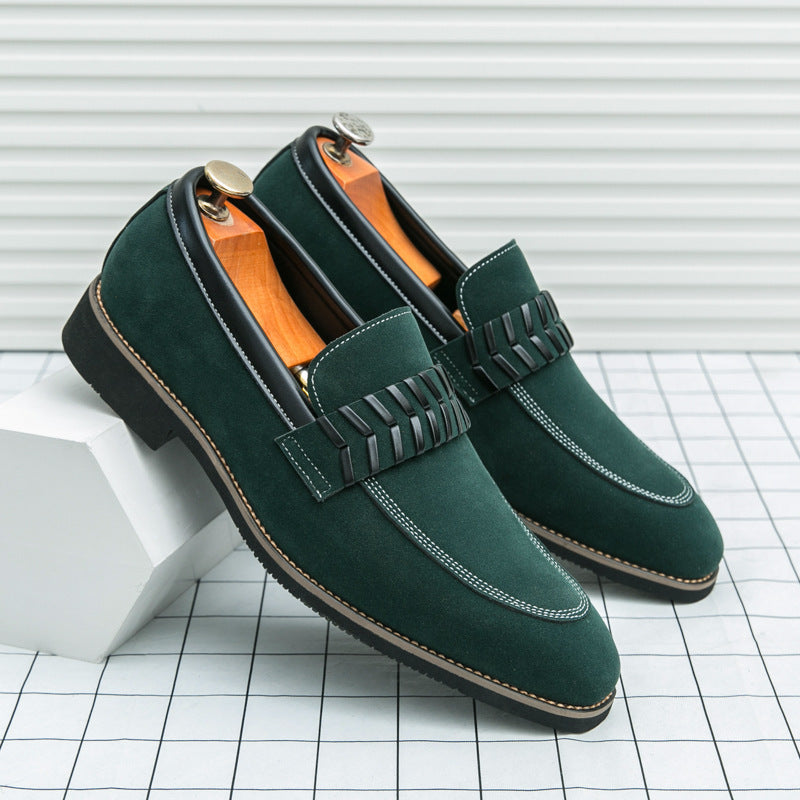 Damen elegante Mokassins mit modischem Riemen R&B