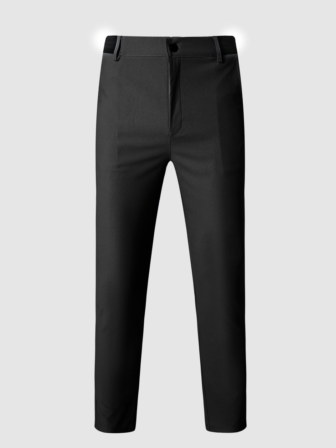 Herren elegante Slim-Fit Freizeithose mit elastischem Bund und klassischen Details R&B