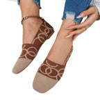 Damen elegante Slip-On Ballerinas mit modischem Strickdesign R&B