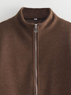 Damen zeitgenössische Übergangsjacke mit hochwertigem Stehkragen und durchgehendem Reißverschluss R&B