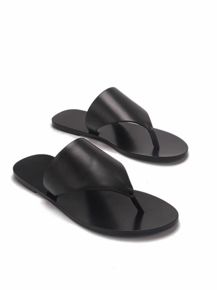 Damen elegante Zehentrenner-Sandalen aus hochwertigem Material R&B