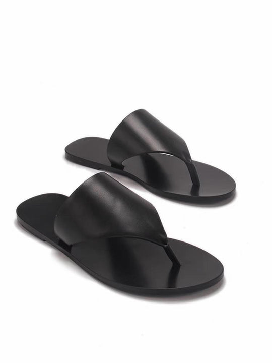 Damen elegante Zehentrenner-Sandalen aus hochwertigem Material R&B