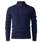 Herren Pullover mit Stehkragen und zusätzlichem Reißverschluss R&B
