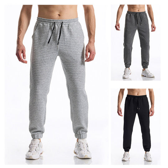 Herren lässige Jogginghose aus atmungsaktivem Material mit elastischem Bund und praktischem Taschen-Design R&B