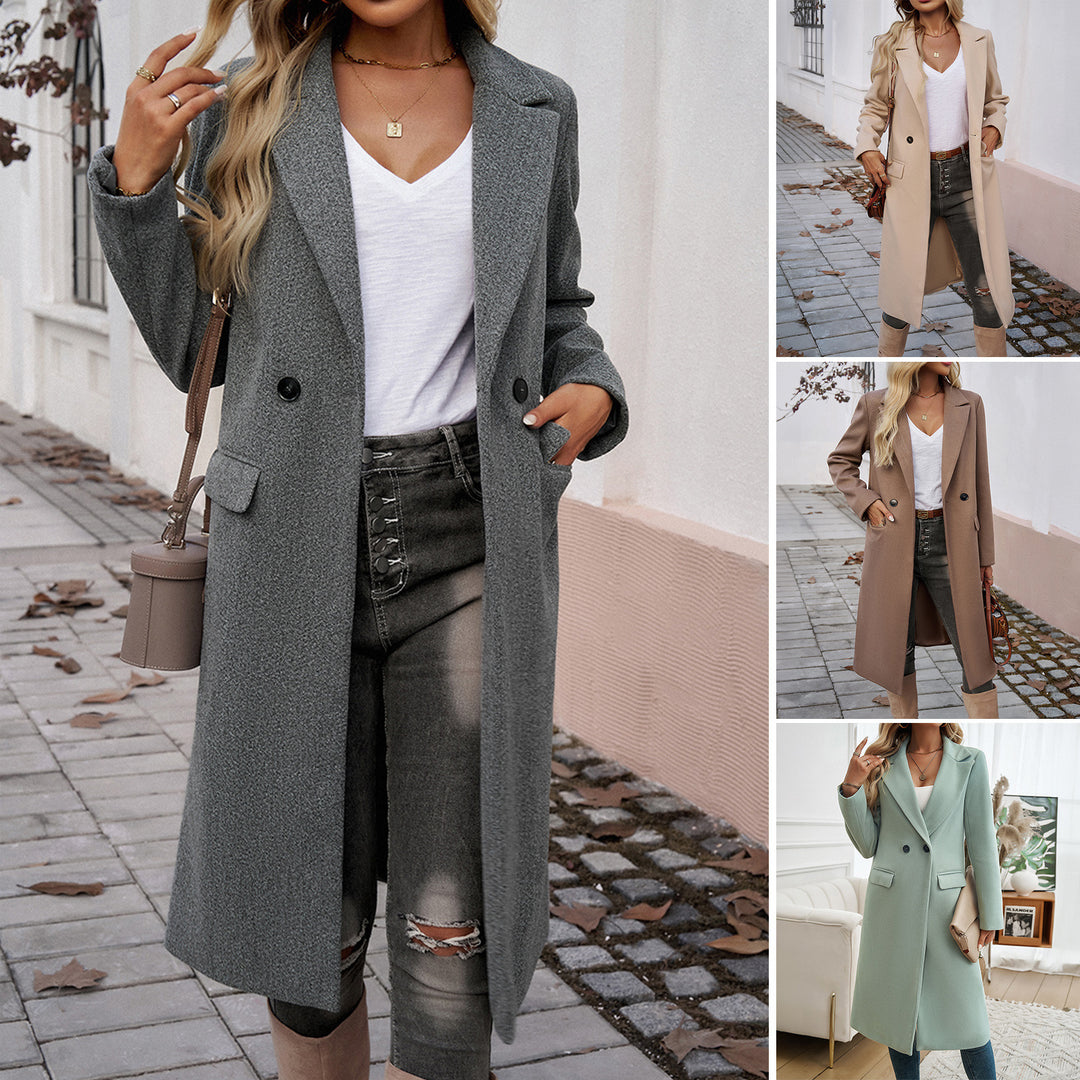 Damen Elegante und zeitlose Übergröße Mantel R&B