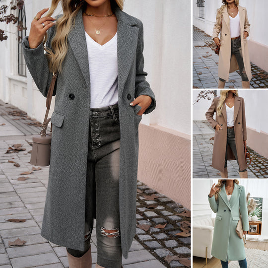 Damen Elegante und zeitlose Übergröße Mantel R&B