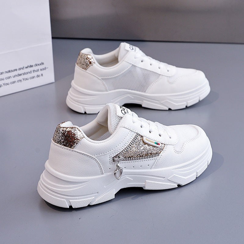 Damen modische Sneakers mit funkelndem Detail und atmungsaktivem Obermaterial R&B