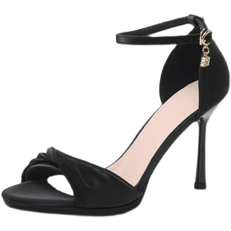 Damen verführerische und elegante Sandaletten mit feinen Riemen R&B