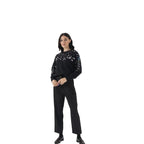 Damen Glitzernder Pullover mit eleganter Pailletten-Detail und lässiger Passform R&B