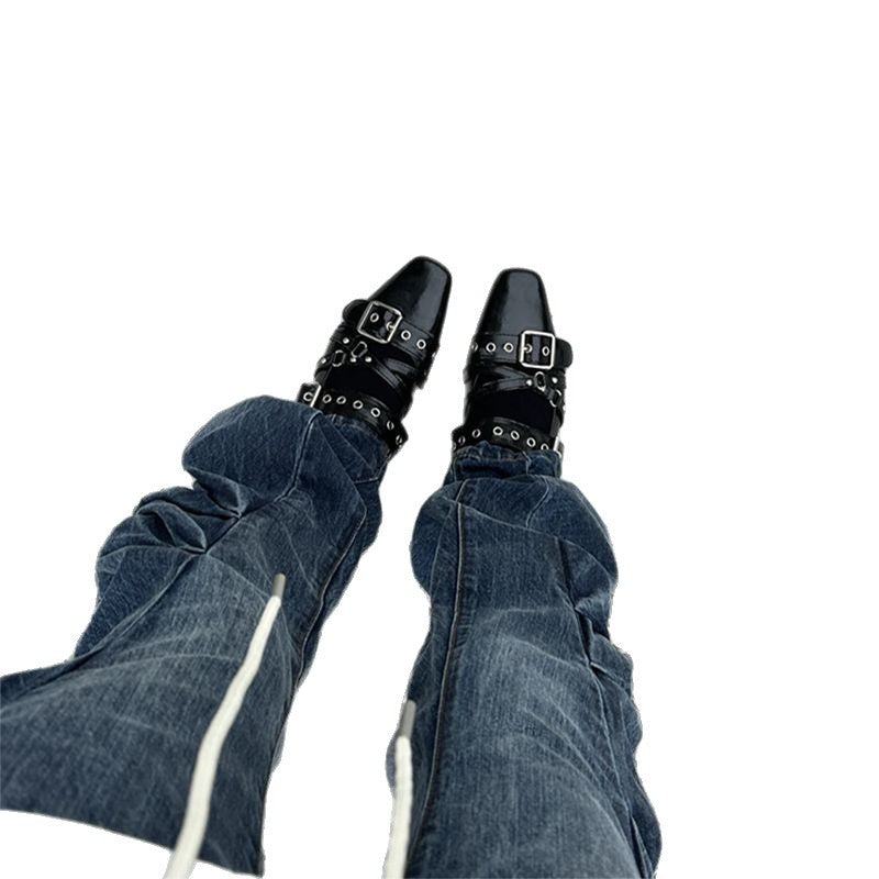 Damen modische Metall-Mules R&B