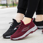 Damen Sportliche Strick Sneakers mit elastischem Schnellschnürsystem R&B