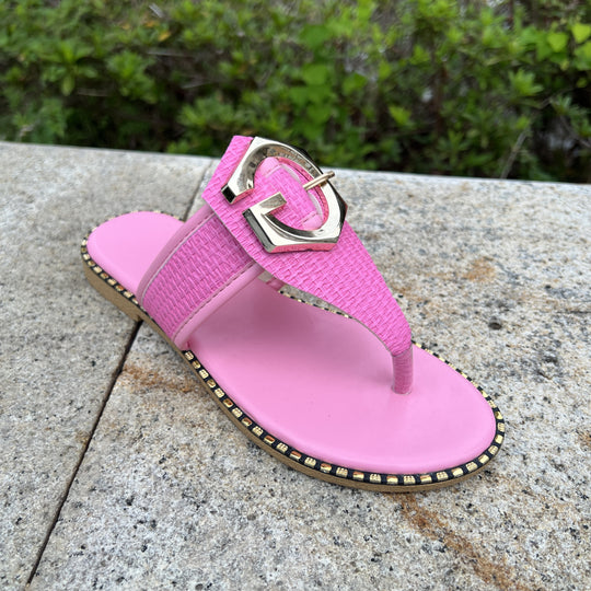 Damen modische Riemen-Sandalen mit zeitgemäßem Schmuckdetail und rutschfester Sohle R&B