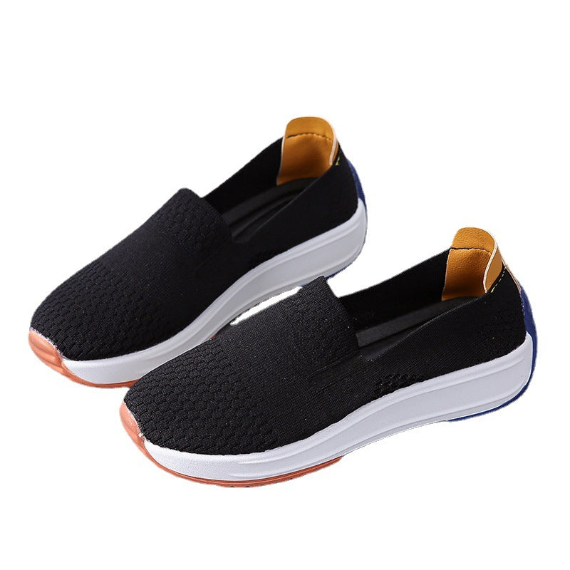 Damen Sportliche Slip-On Sneakers mit atmungsaktiver Netzstruktur R&B