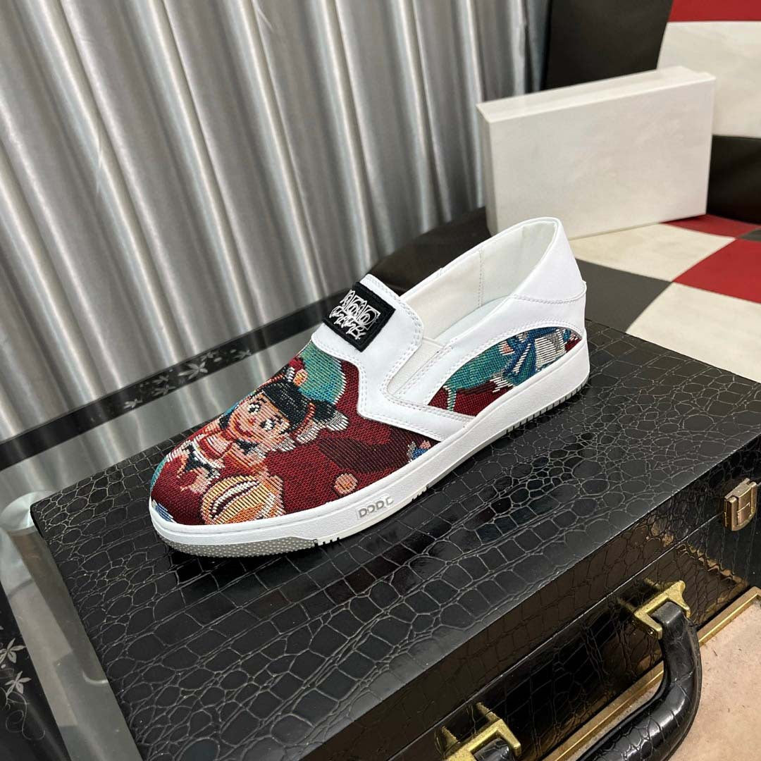 Damen Slip-On Sneakers mit kreativem Motiv und ergonomischem Komfort R&B