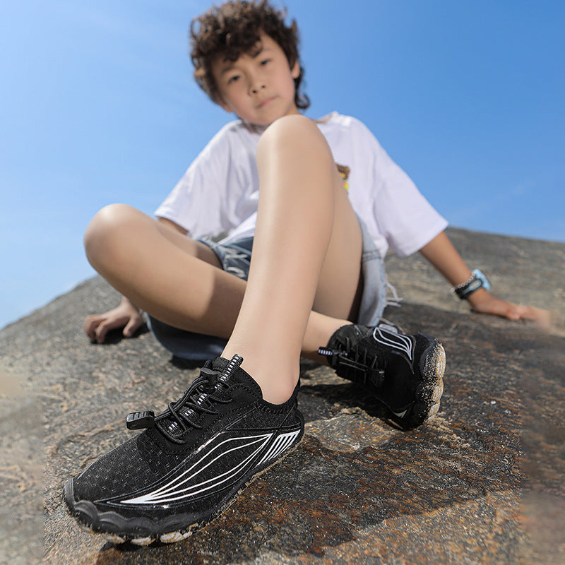 Damen wasserdichte Badeschuhe mit flexibler Sohle und rutschfester Laufsohle R&B