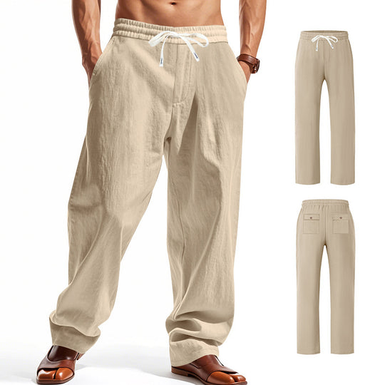 Herren Bequeme Strandhose mit elastischem Bund und praktischen Taschen R&B
