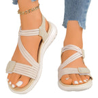 Damen Komfortsandalen mit verstellbaren Riemen und rutschfester Sohle R&B