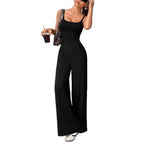 Damen Eleganter Jumpsuit mit weitgeschnittenen Beinen und schmeichelndem Oberteil R&B