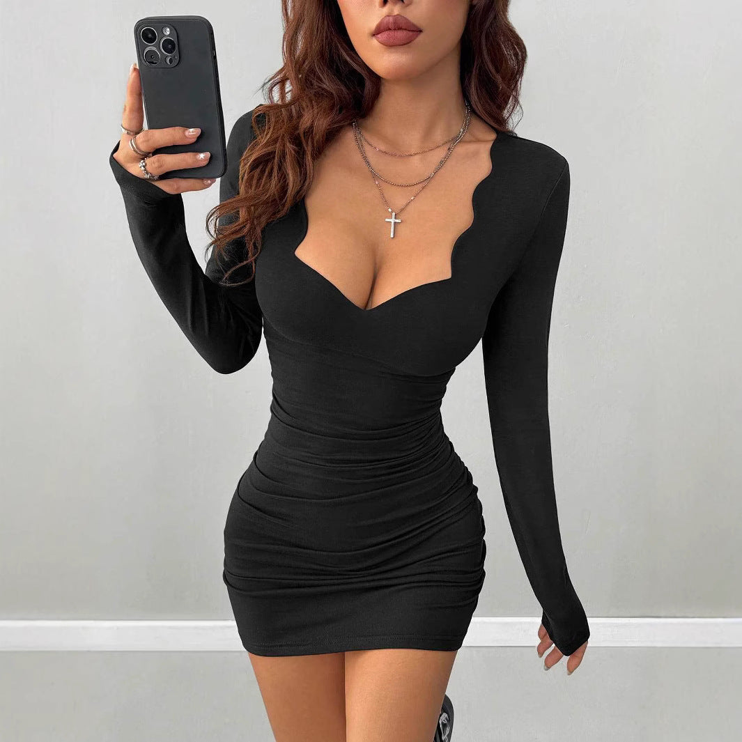 Damen figurbetontes Minikleid mit besonderen Ausschnitten R&B
