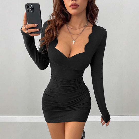 Damen figurbetontes Minikleid mit besonderen Ausschnitten R&B