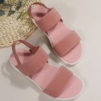 Damen Komfortable Strap Sandalen mit atmungsaktivem Obermaterial und flexibler Sohle R&B