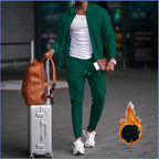 Herren modische Reisedaunenjacke mit funktionalen Taschen und elastischem Bund R&B