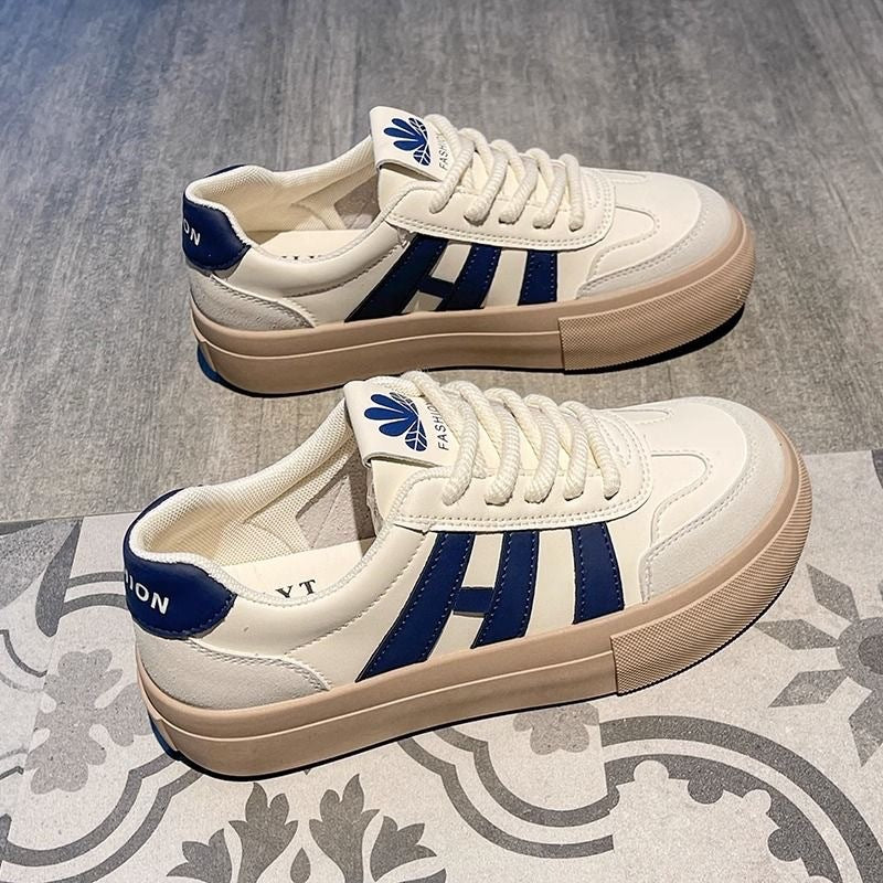 Damen Modische Plateau Sneakers mit klassischem Design und komfortabler Sohle R&B