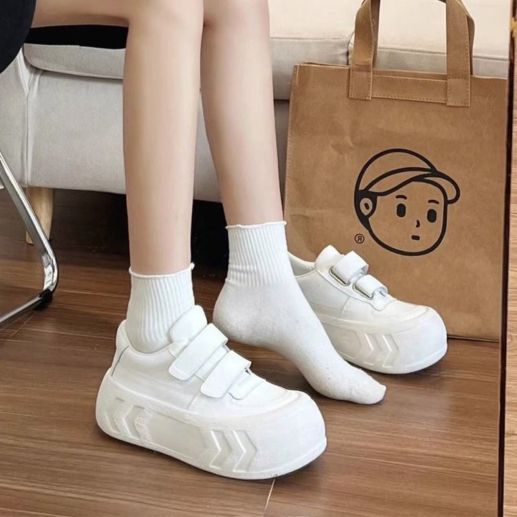 Damen Plattform Sneakers mit praktischen Klettverschlüssen R&B
