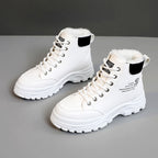 Damen Winterliche High-Top Stiefel mit warmem Fleece-Futter und rutschfester Sohle R&B