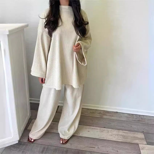 Damen Lässiger Strickanzug R&B