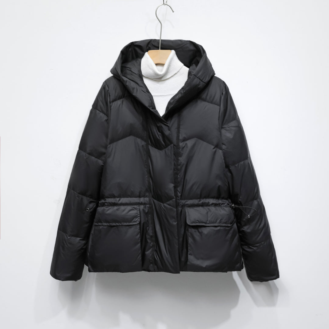 Damen Wintersteppjacke mit stylishen Taschen und Kapuze R&B