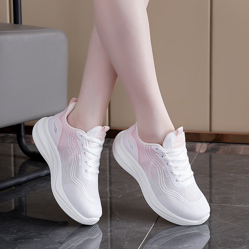 Damen Luxus Lauf-Sneakers mit atmungsaktiver Netzstruktur und bequemer Dämpfung R&B