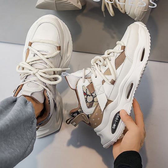 Damen sportliche und atmungsaktive High-Top Sneakers mit innovativer Dämpfungstechnologie R&B
