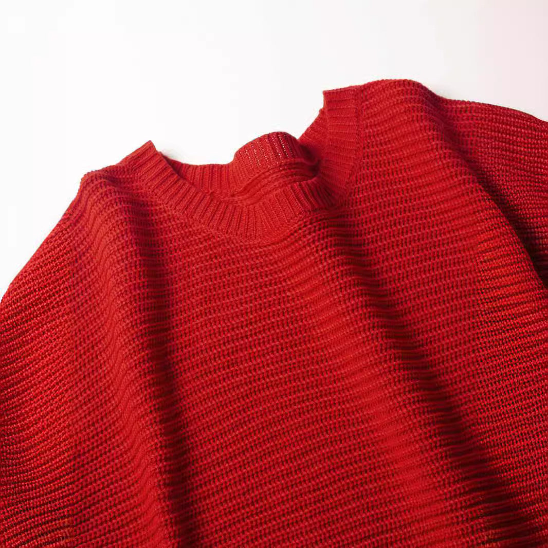Damen Grobstrickpullover mit lässigem Schnitt und strukturierter Maschenoptik