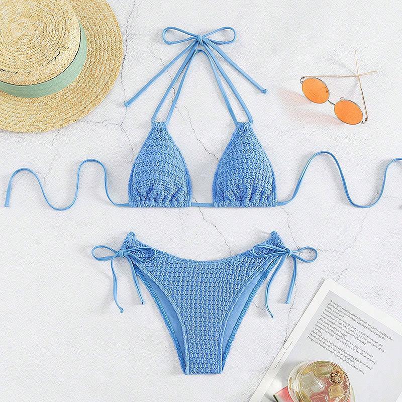Damen Cropped Bikini mit raffinierten BindR&Bändern R&B