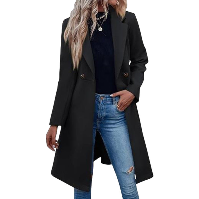Damen Elegante und modische Langjacke R&B