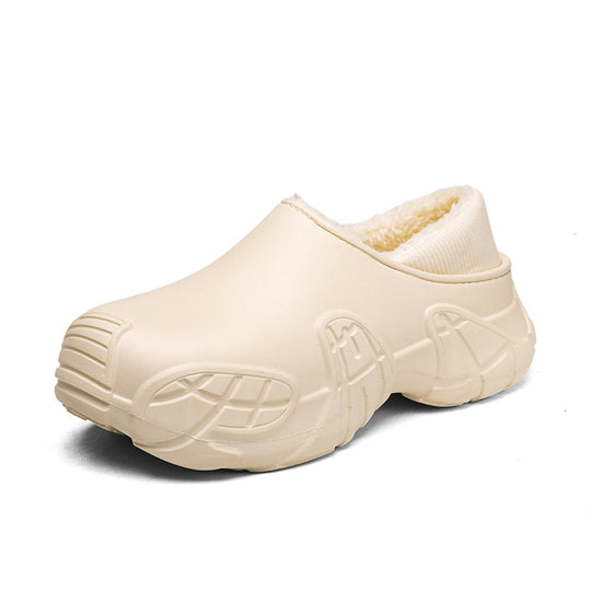 Damen Gemütliche Clogs mit flauschigem Innenfutter und rutschfester Sohle R&B
