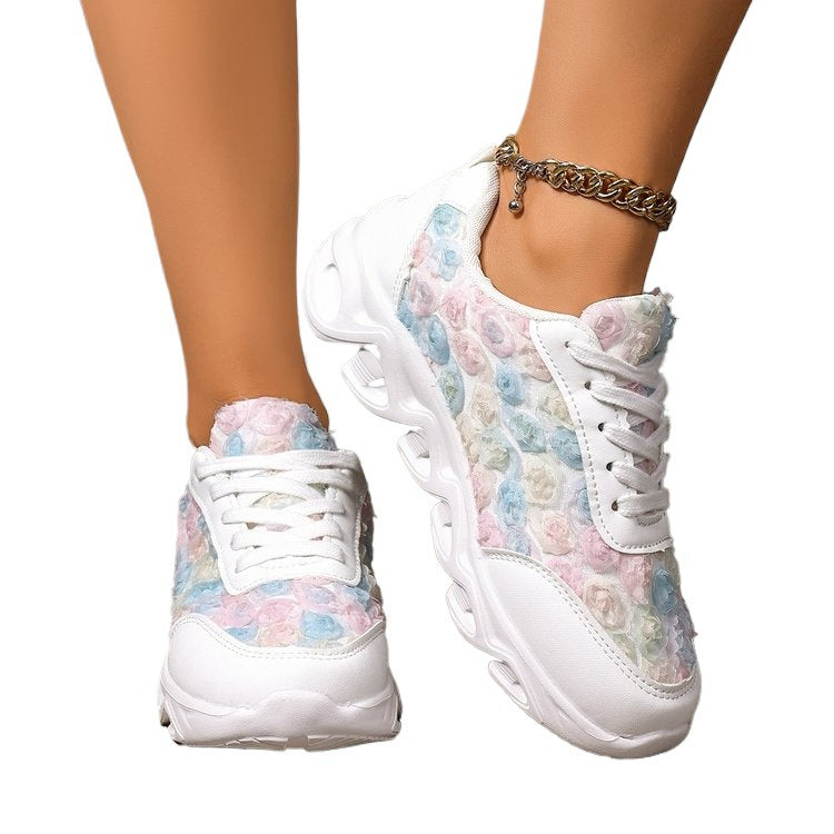 Damen Komfortable Sneaker mit floralem Design R&B