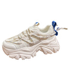 Damen Chunky Laufschuhe mit stabilisierender Sohle und atmungsaktivem Mesh-Obermaterial R&B