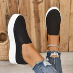 Damen Slip-On Sneakers mit komfortabler Polsterung und rutschfester Sohle R&B
