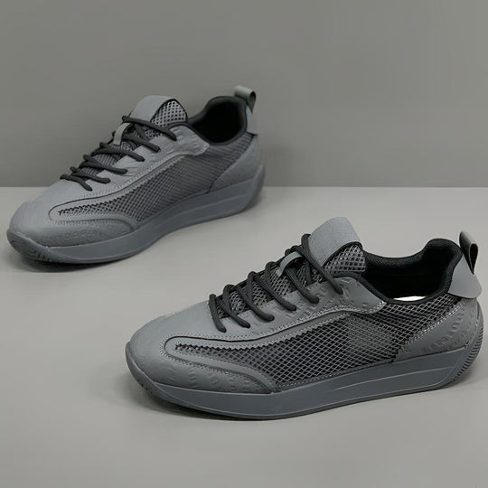 Damen Sportliche Sneaker mit atmungsaktiver Oberflächenstruktur und stoßdämpfender Sohle R&B