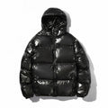 Unisex nan glänzende Steppjacke mit Kapuze, wärmeisolierender Füllung und winddichter Membran R&B