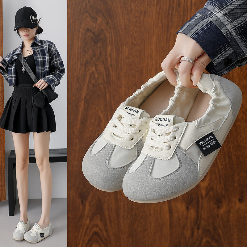 Damen bequeme Sneaker mit elastischem Einstieg und modernem Design R&B