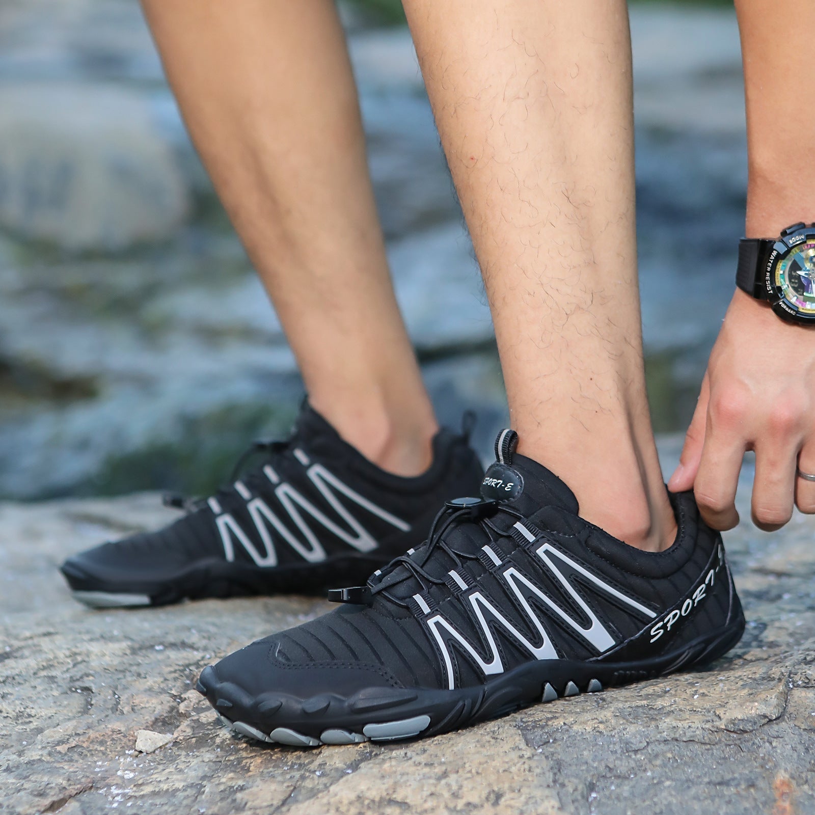 Damen Sportliche Outdoor-Schuhe mit rutschfester Sohle und atmungsaktivem Obermaterial R&B
