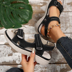 Damen Bequeme Sandalen mit praktischen Klettverschlüssen
