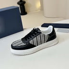 Damen Sneakers mit strukturierter Oberflächenkombination und gepolsterter Sohle R&B